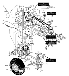 Part Location Diagram of 95305 Murray ASSEMBLY, BRACKET IDLER